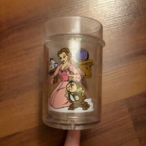 Disney Beauty and the Beast Belle Chip Mr Potts Plastic Tumbler Cup
